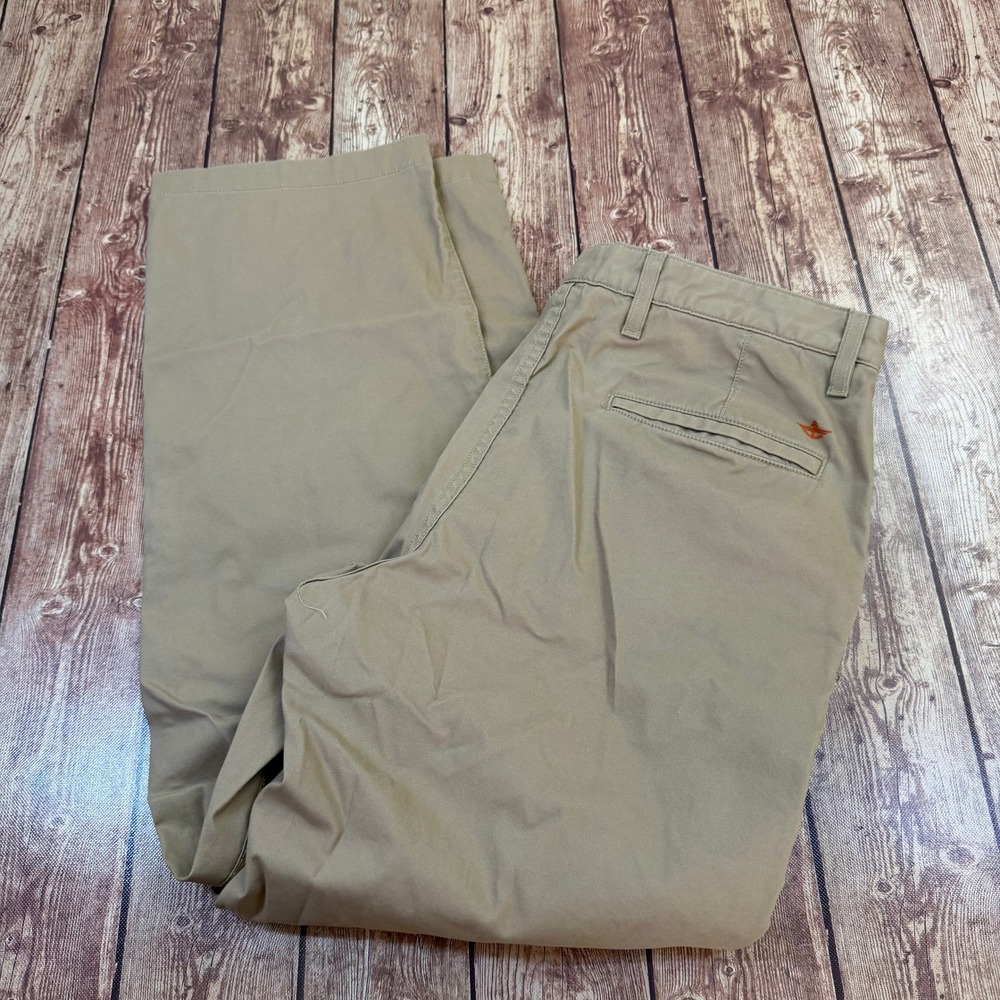 Dockers Smart 360 Lite Chino Pants Mens 36x32 Tan Stretch Lightweight